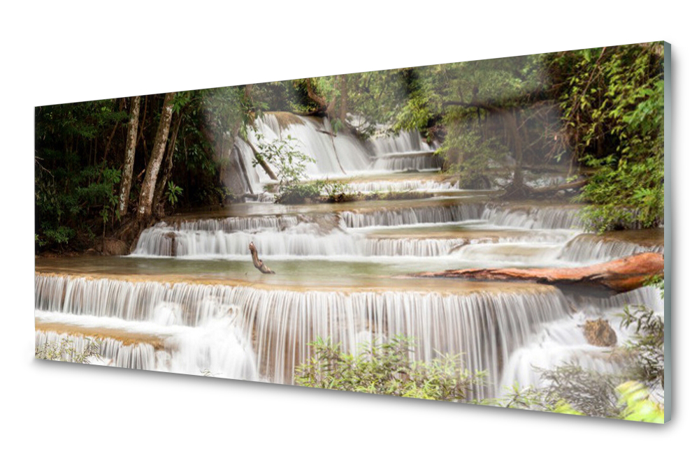 

Panel szklany do kuchni Wodospad Las Natura 125x50