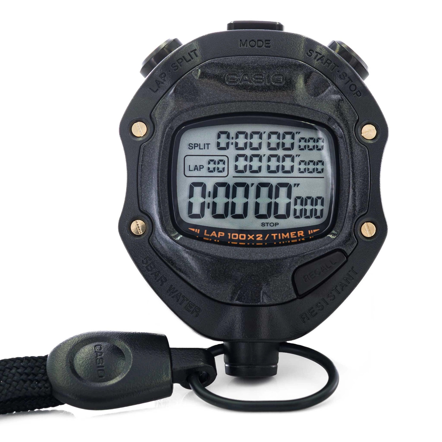 Stoper Casio HS-80TW-1EF Černý Sportovní