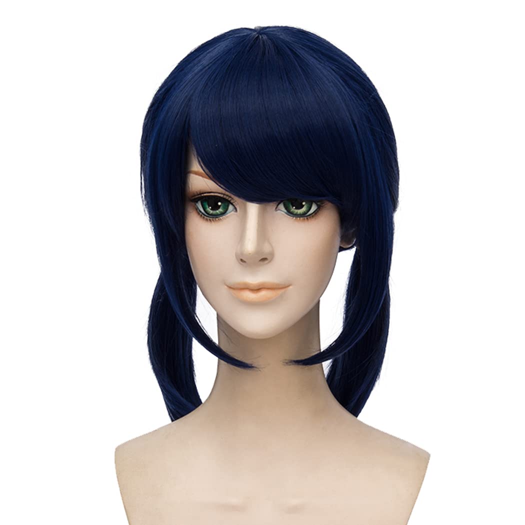 Krátká modrá cosplayová paruka pro ženy, anime