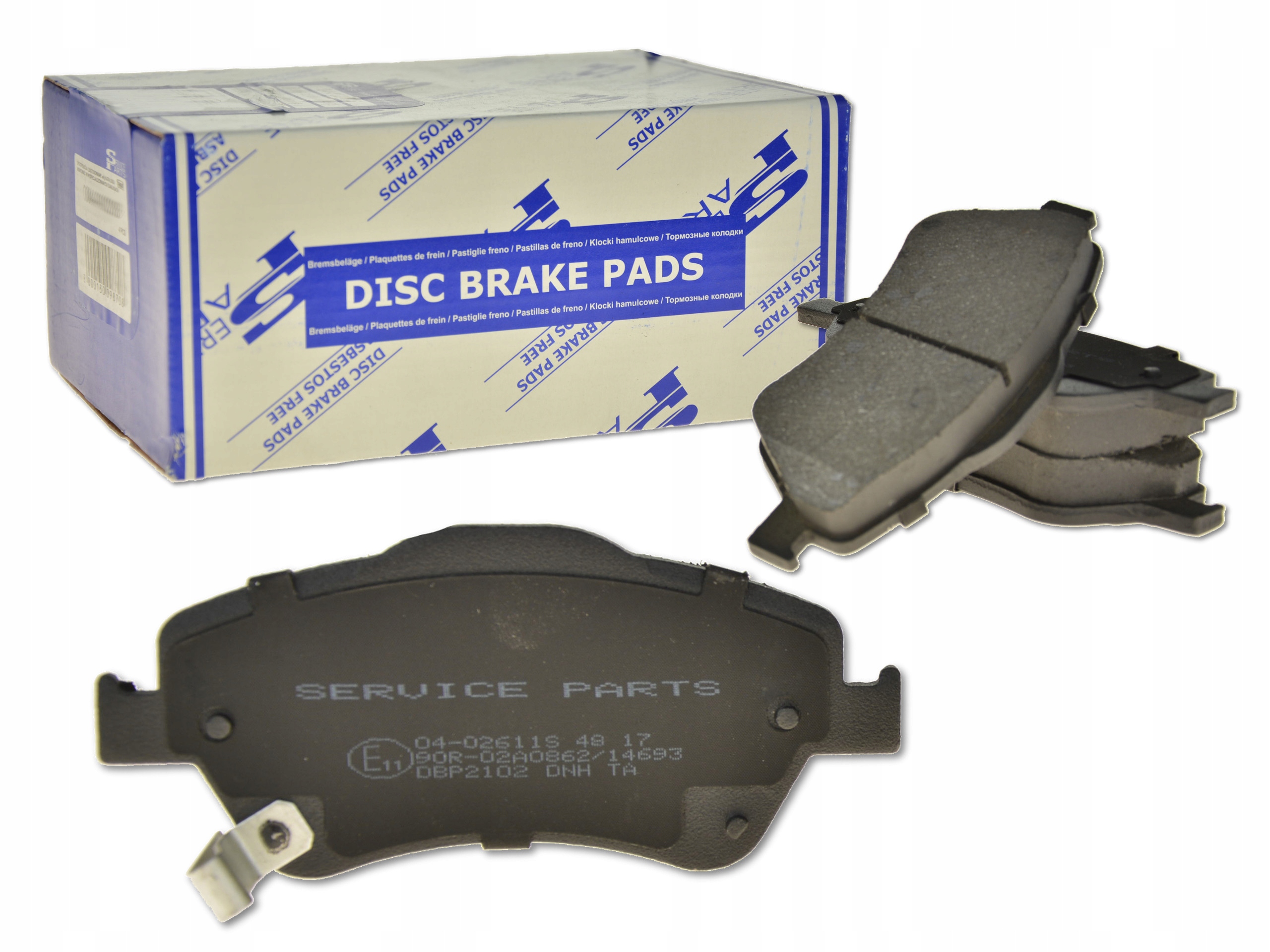 04-02611S - TOYOTA COROLLA E15 06-1. 6 і передні гальмівні колодки