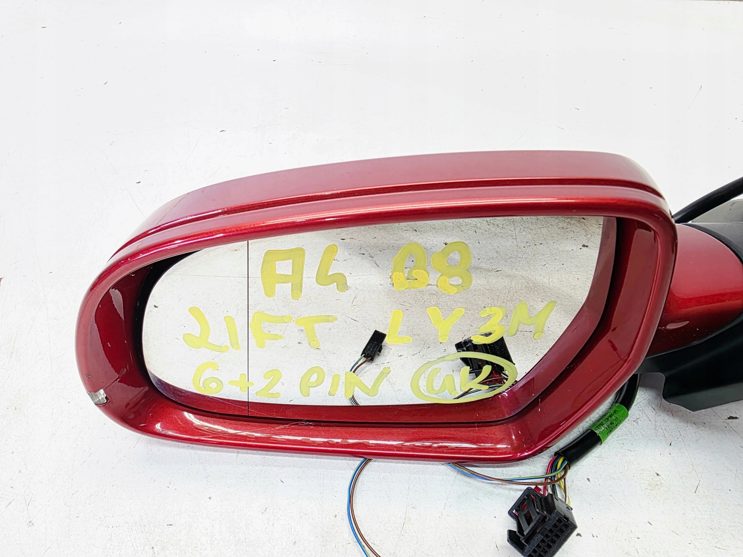 mirror exterior left AUDI A4 B8 LIFT LY3M 6+2 PIN UK
