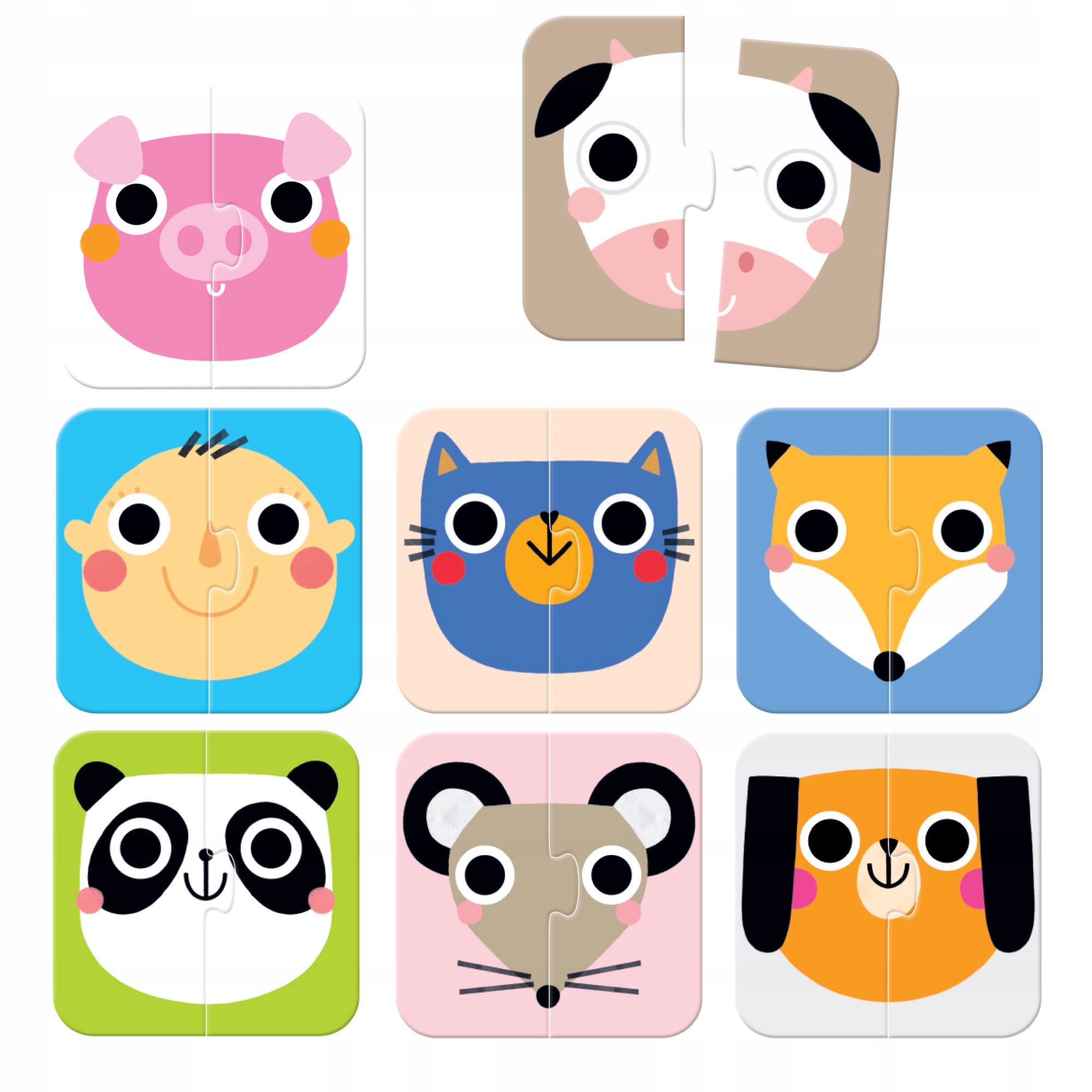 CzuCzu UKŁADAM POŁÓWKI BUZIE puzzle 15mies.+ Kod producenta 491231