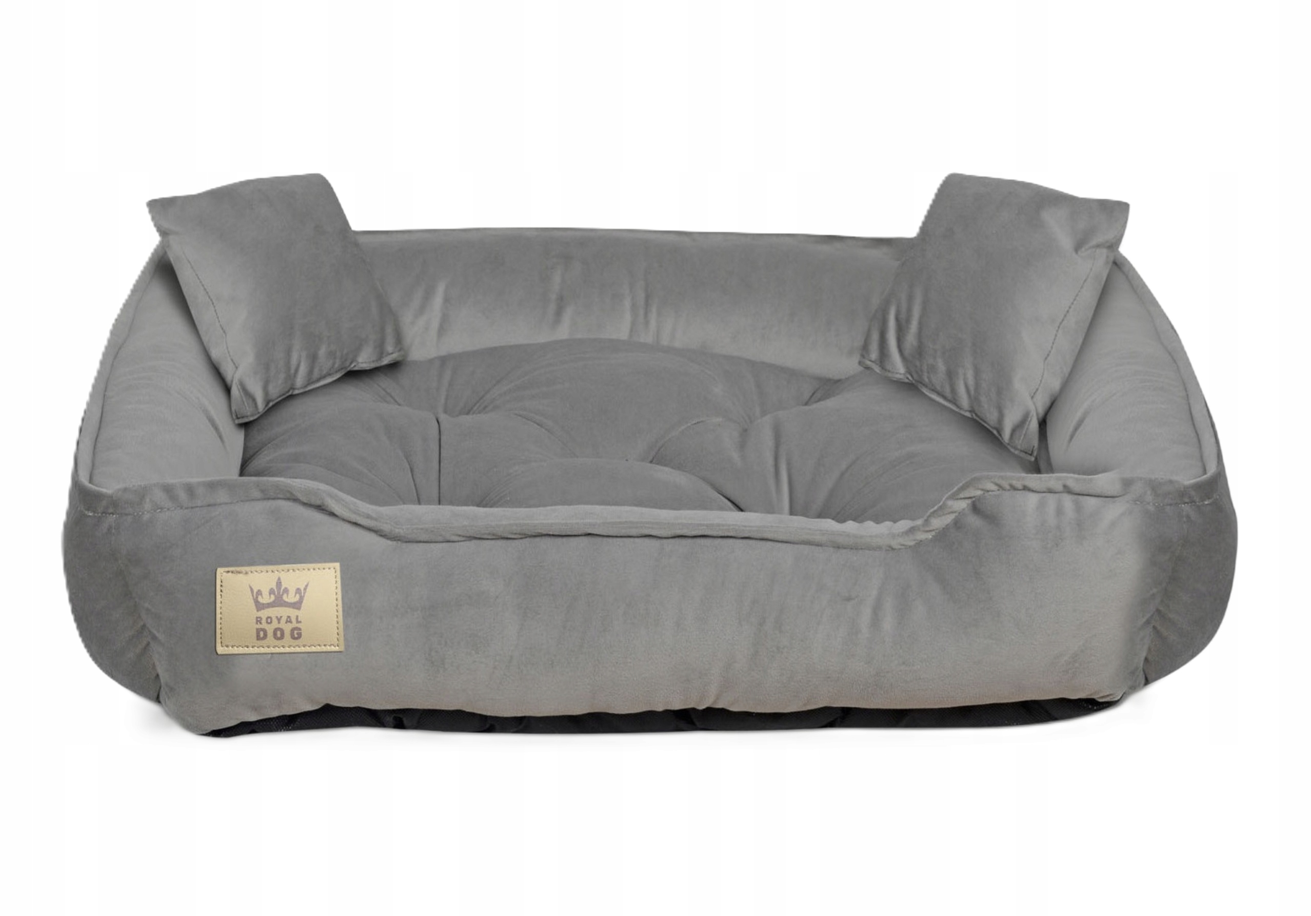 Pelíšek Pro Psa Kotec Komfortní Velurové Šedé 75x65 cm