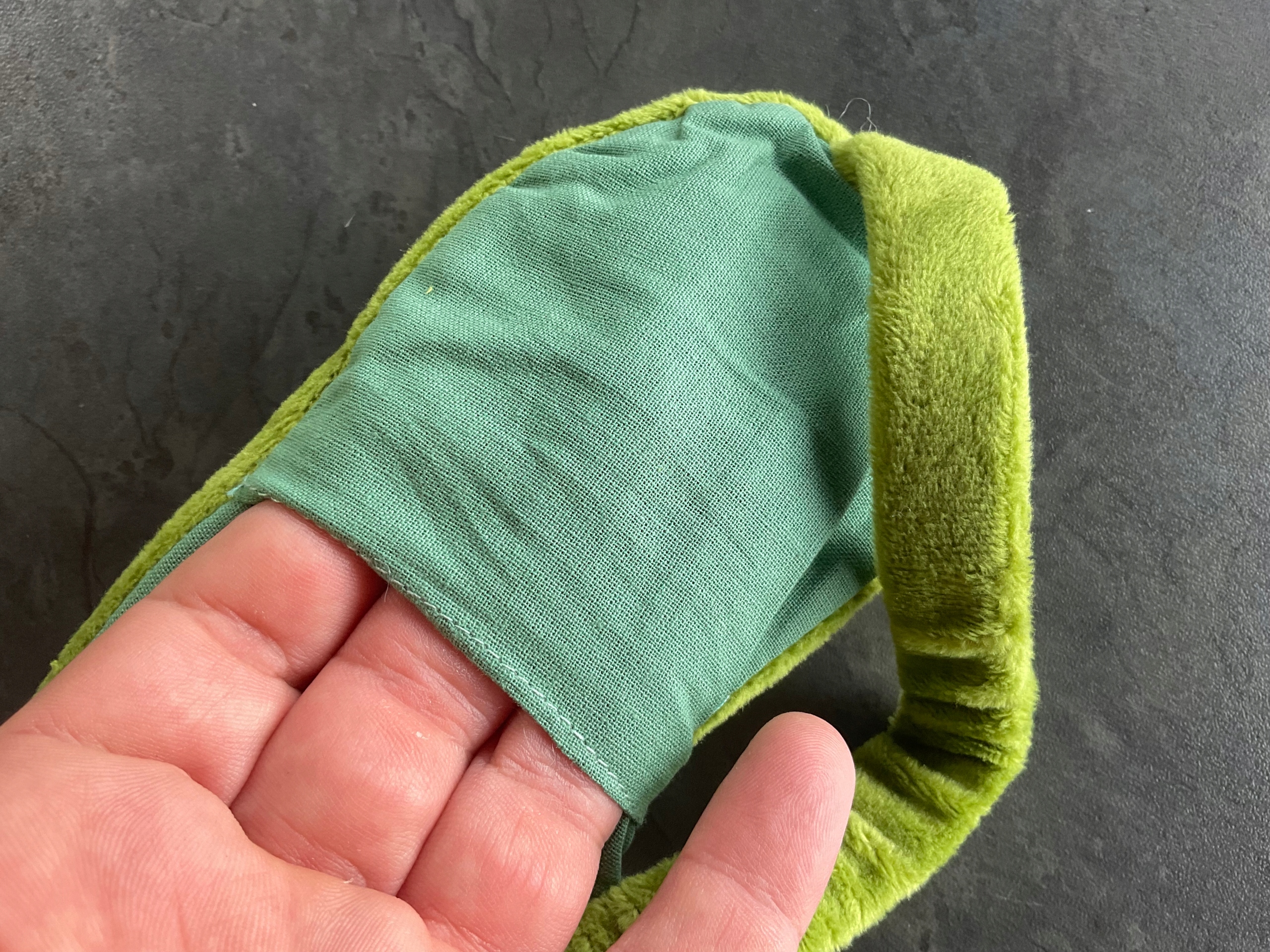 OPASKA NA OCZY MASKA DO SPANIA SNU RELAKSU żabka ŻABA OLDMAN NA GUMCE Materiał dominujący poliester