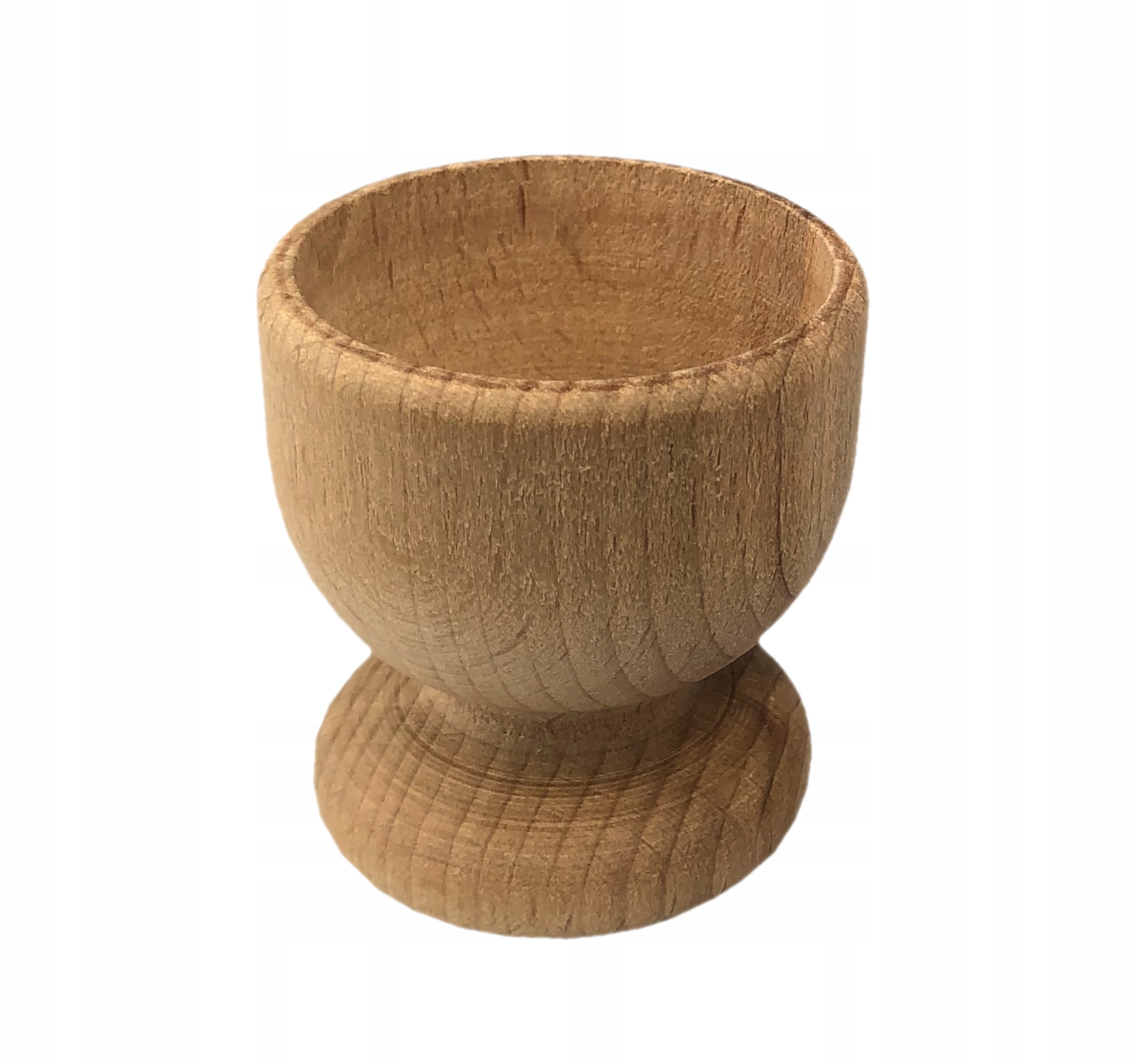 DREWNIANY KIELISZEK POD JAJKO PODSTAWKA BUKOWY EKO DECOUPAGE