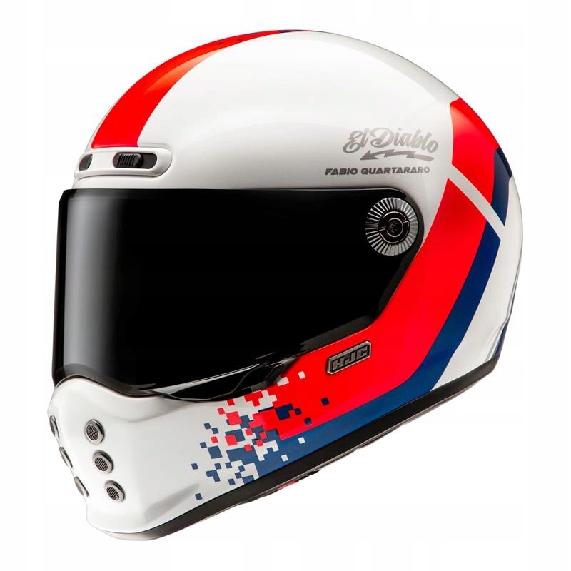 Helma Hjc V10 FQ20 Retro White/red/blue biela červená modrá Darčeky