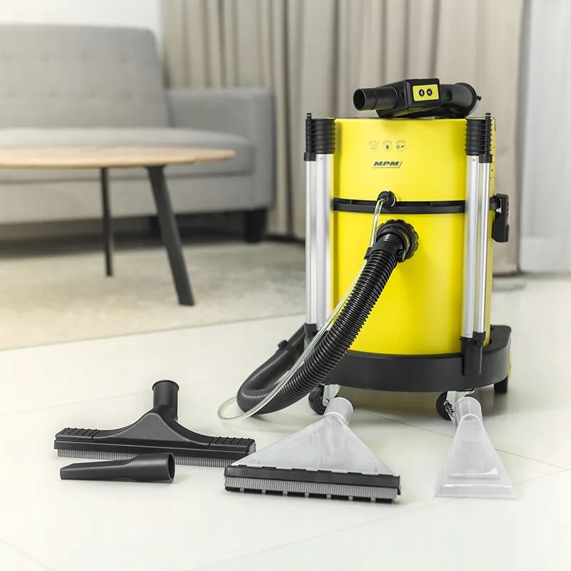 Odkurzacz piorący MPM MOD-48 1200 W żółty/złoty Funkcje odkurzanie na sucho i mokro pranie zbieranie płynów
