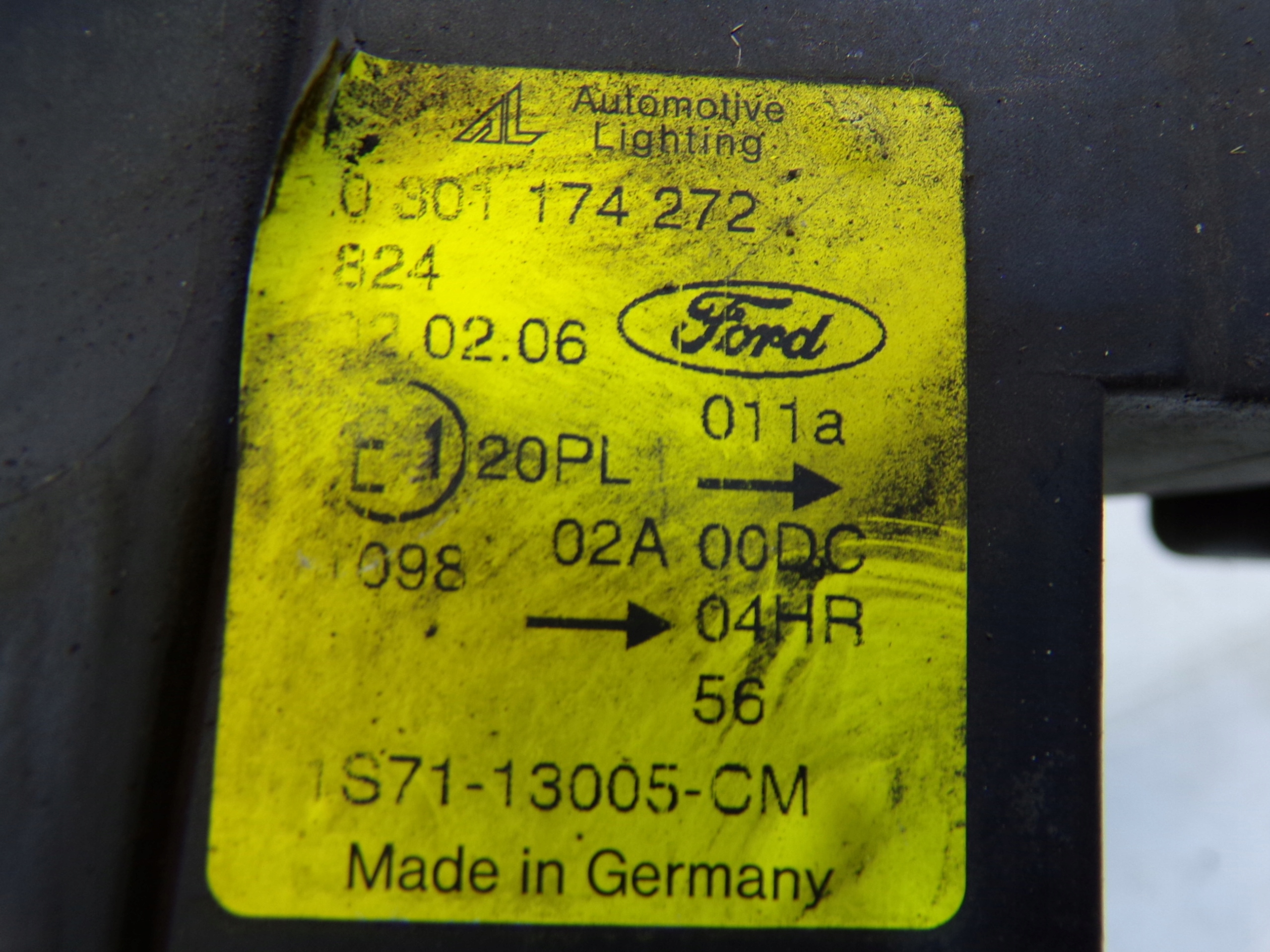 light front front right FORD MONDEO 3 III XENON (K)
