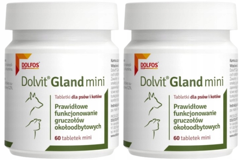 Levně Dolvit Gland Mini Perirektální Žlázy Pro Psa A Kočku 2 x 60 tablet