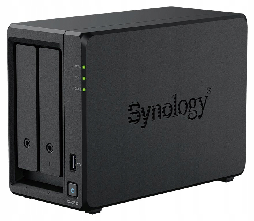 Synology DS725+ 2x Sata, 4GB Ram, 2x M.2, 1x Usb 3.2, 1x 2,5GbE, 1x GbE,