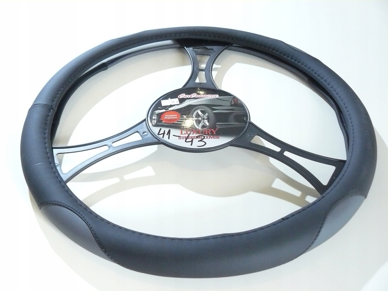 

Pokrowiec Kierownicy 41-43CM Czarny Szary 68553