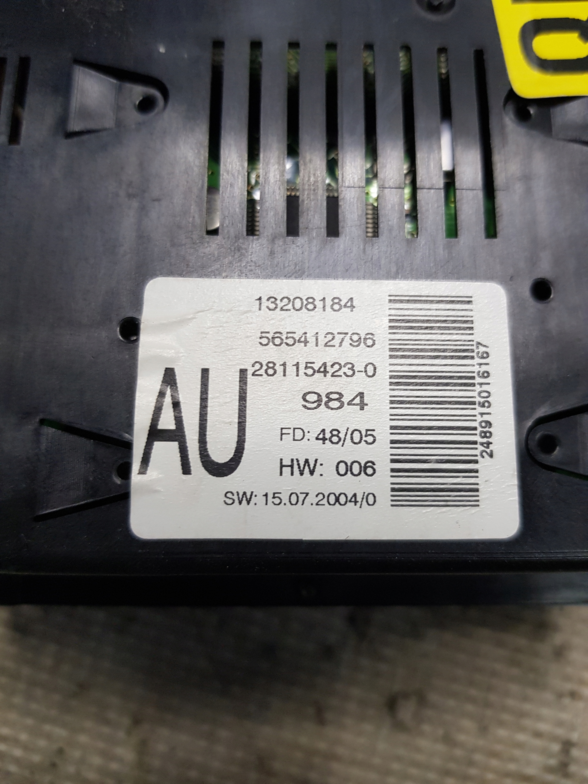 display 13208184 AU Opel Vectra C Lift