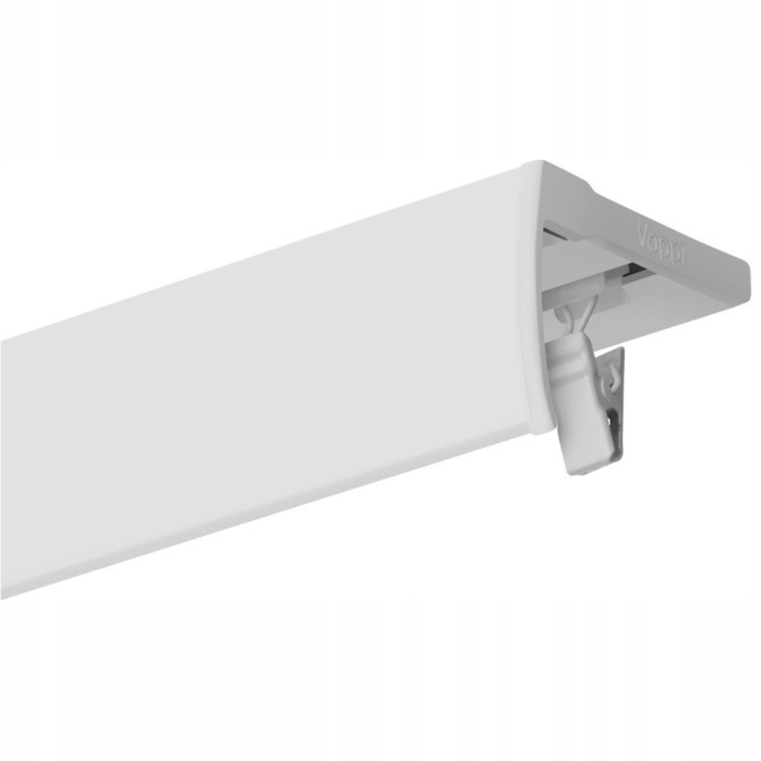 KARNISZ POJEDYNCZY Z MASKOWNICĄ 300CM SZYNA ALUMINIOWA MASKOWNICA KARNISZA