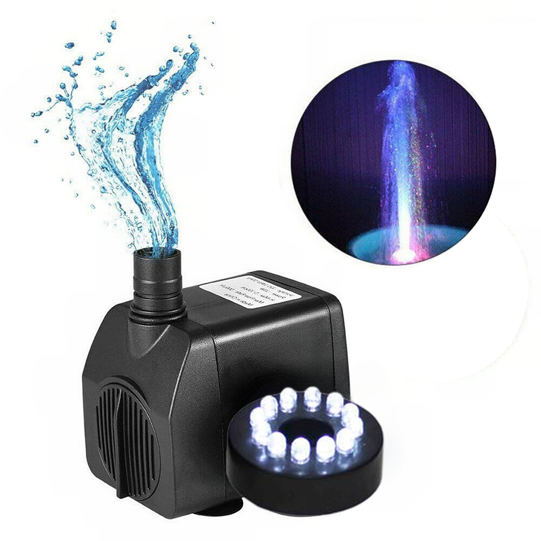 ВОДЯНОЙ НАСОС ДЛЯ ФОНТАНА СВЕТ 12xLED H=150см
