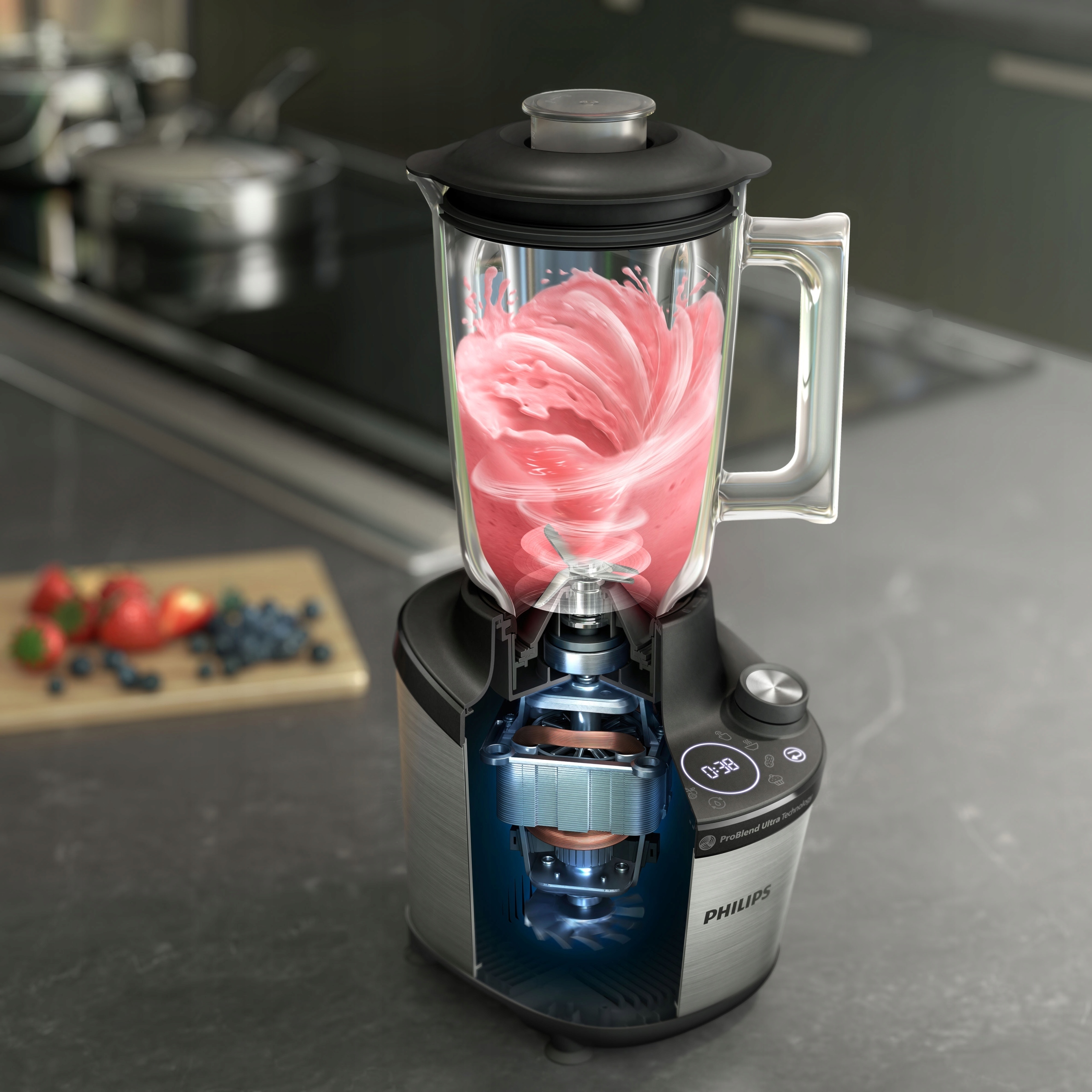 PHILIPS Blender Wysokiej Mocy 7000 ProBlend Ultra 1500W 2L Szkło App — miniatura 11
