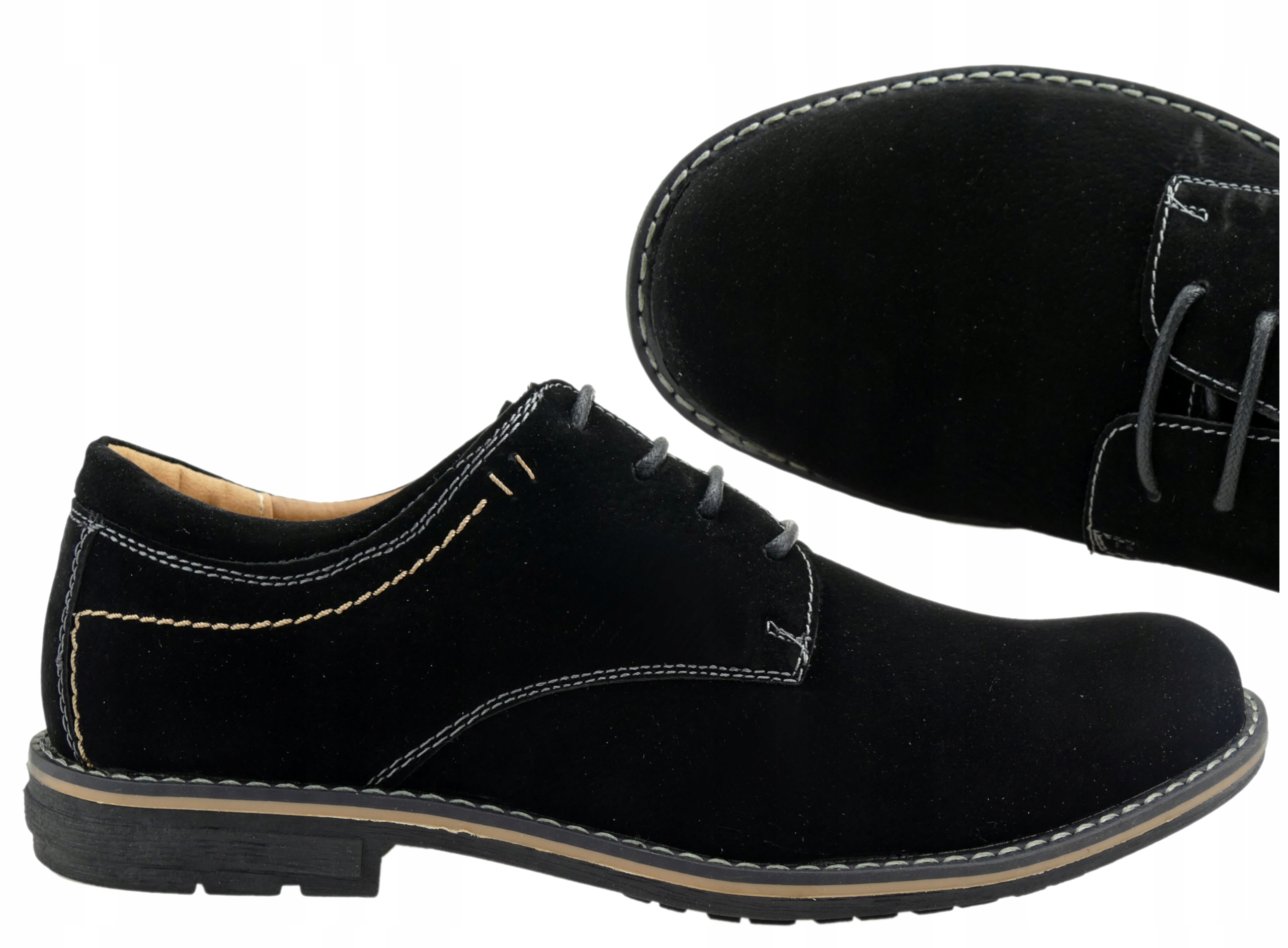 

Męskie Półbuty Wizytowe Czarne 42