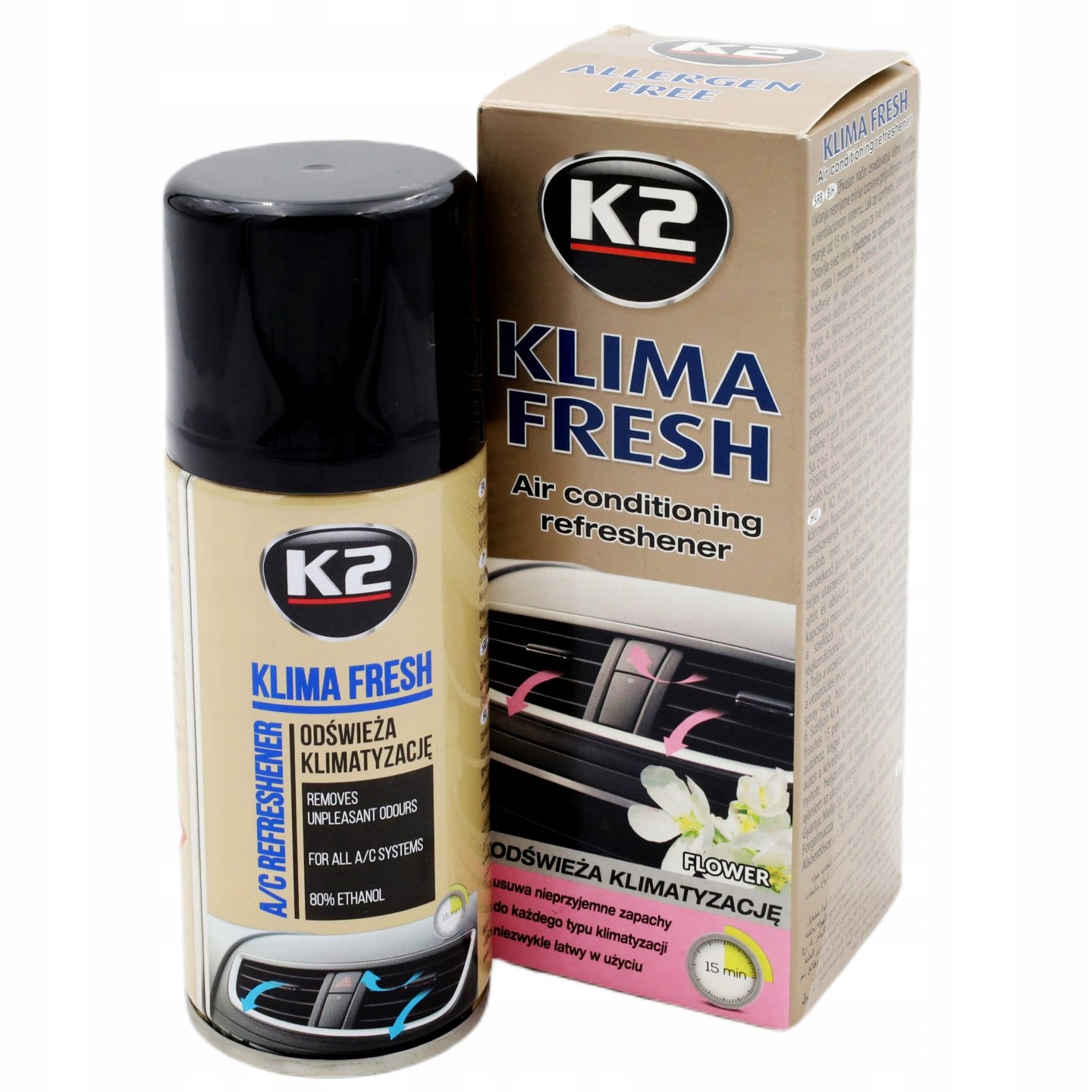 

Środek do Odświeżenia Klimy K2 Klima Fresh 150ml