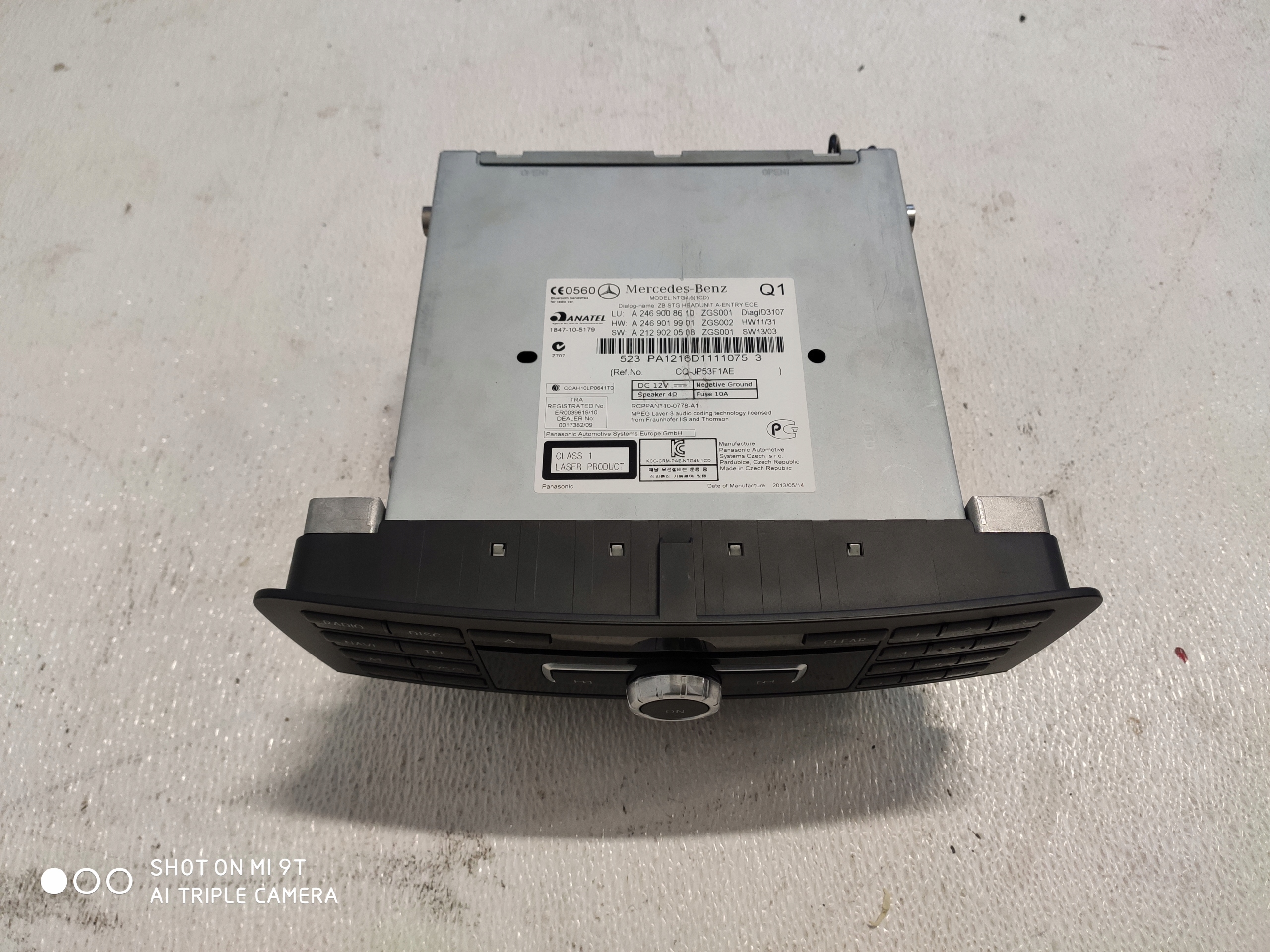 MERCEDES W176 W246 RADIO CD Navigation A2469008610
