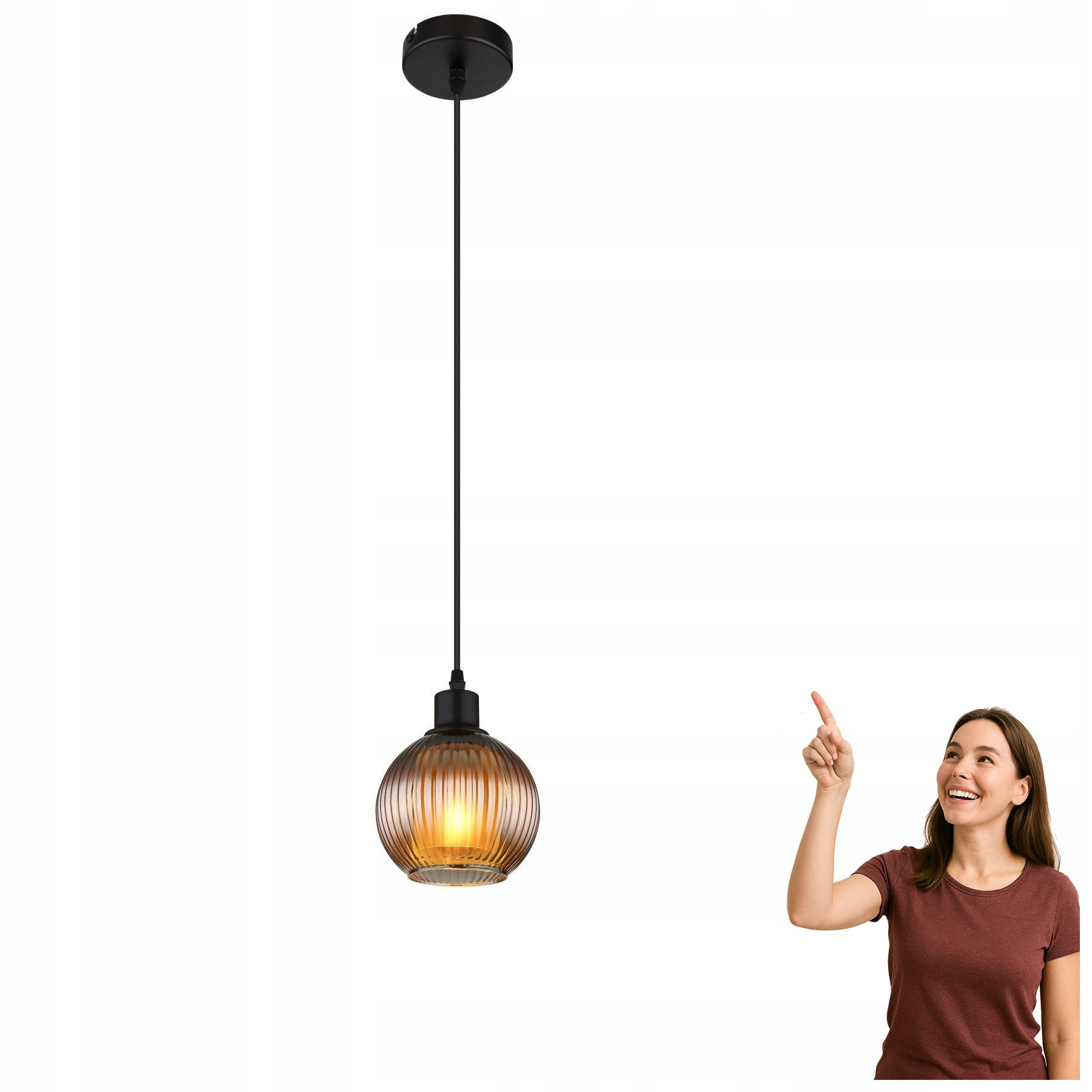 Závěsná lampa Zumba 15638P Globo