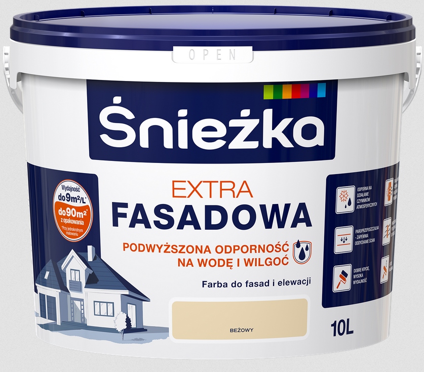 Śnieżka Extra Fasadowa 10L Beżowa