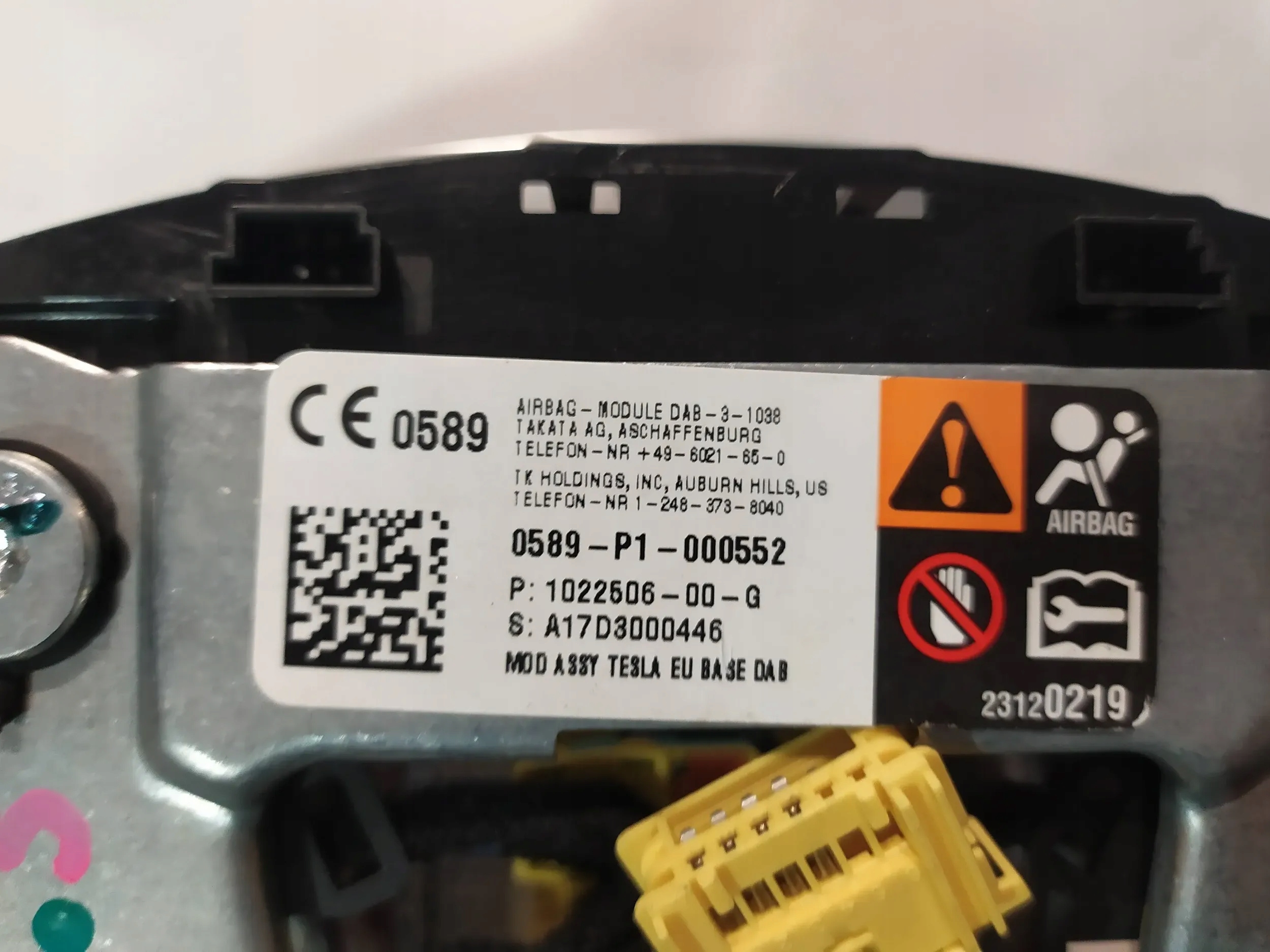 подушка подушки безопасности руля tesla MODEL S