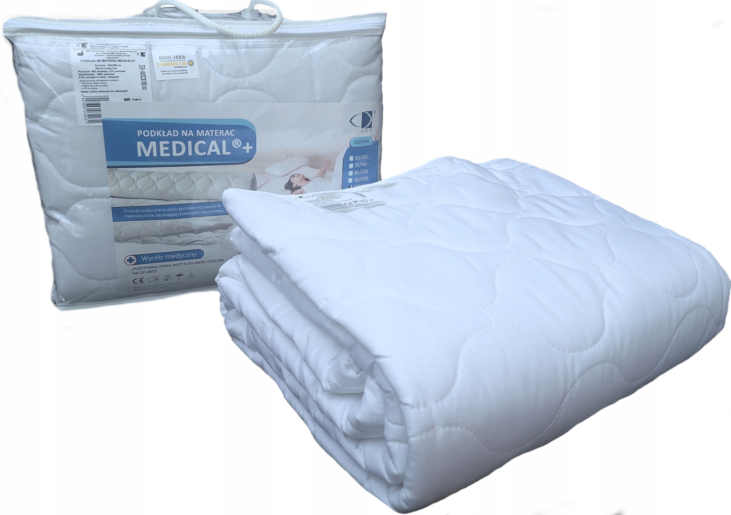 

Podkład Na Łóżko Ochraniacz 140x200 Medical 95°C