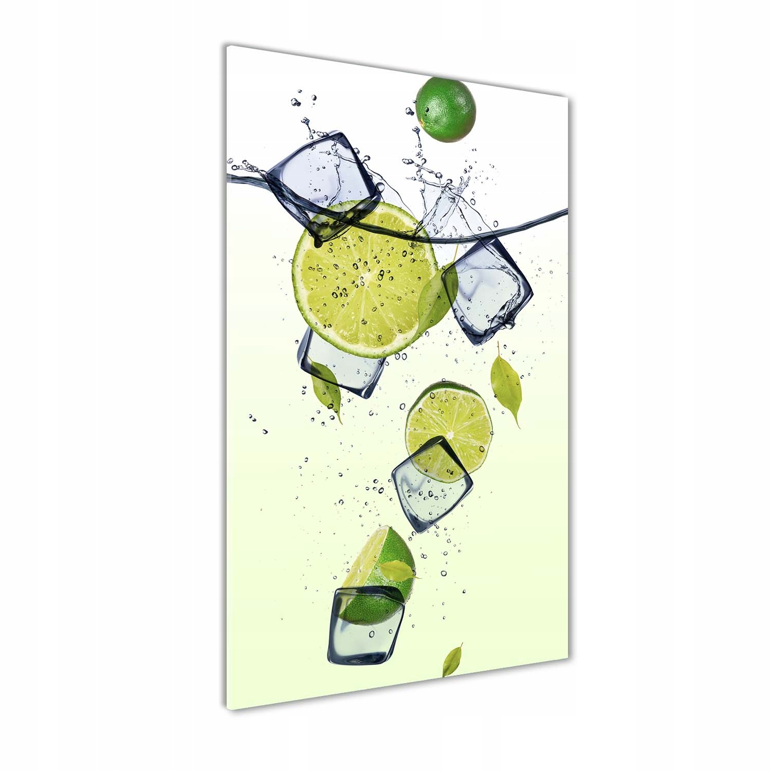 

Foto obraz akrylowy do salonu Limonki i lód 60x120