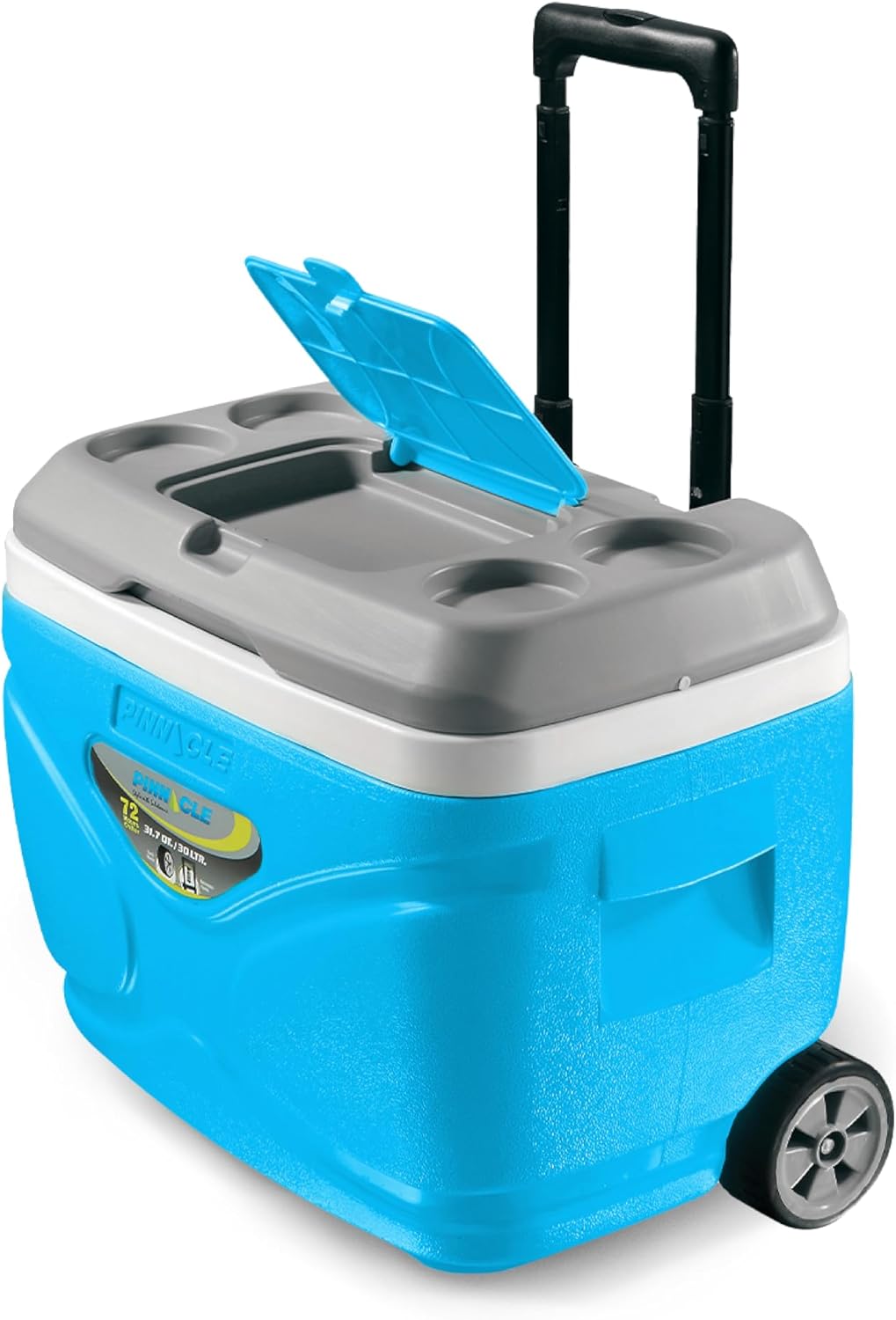 Přenosná chladnička na kolečkách s velkou kapacitou Pinnacle Tpx 3007 30L tyrkysová