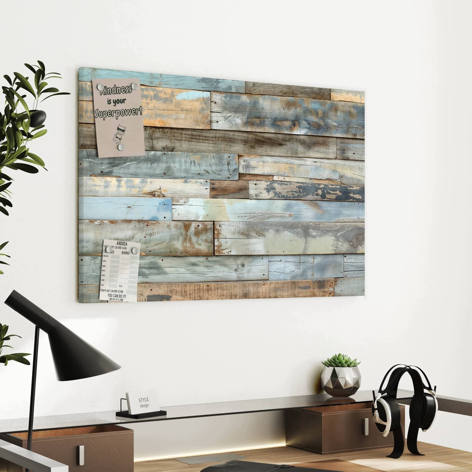 Magnetická tabule Staré Prkna 60 × 40 cm