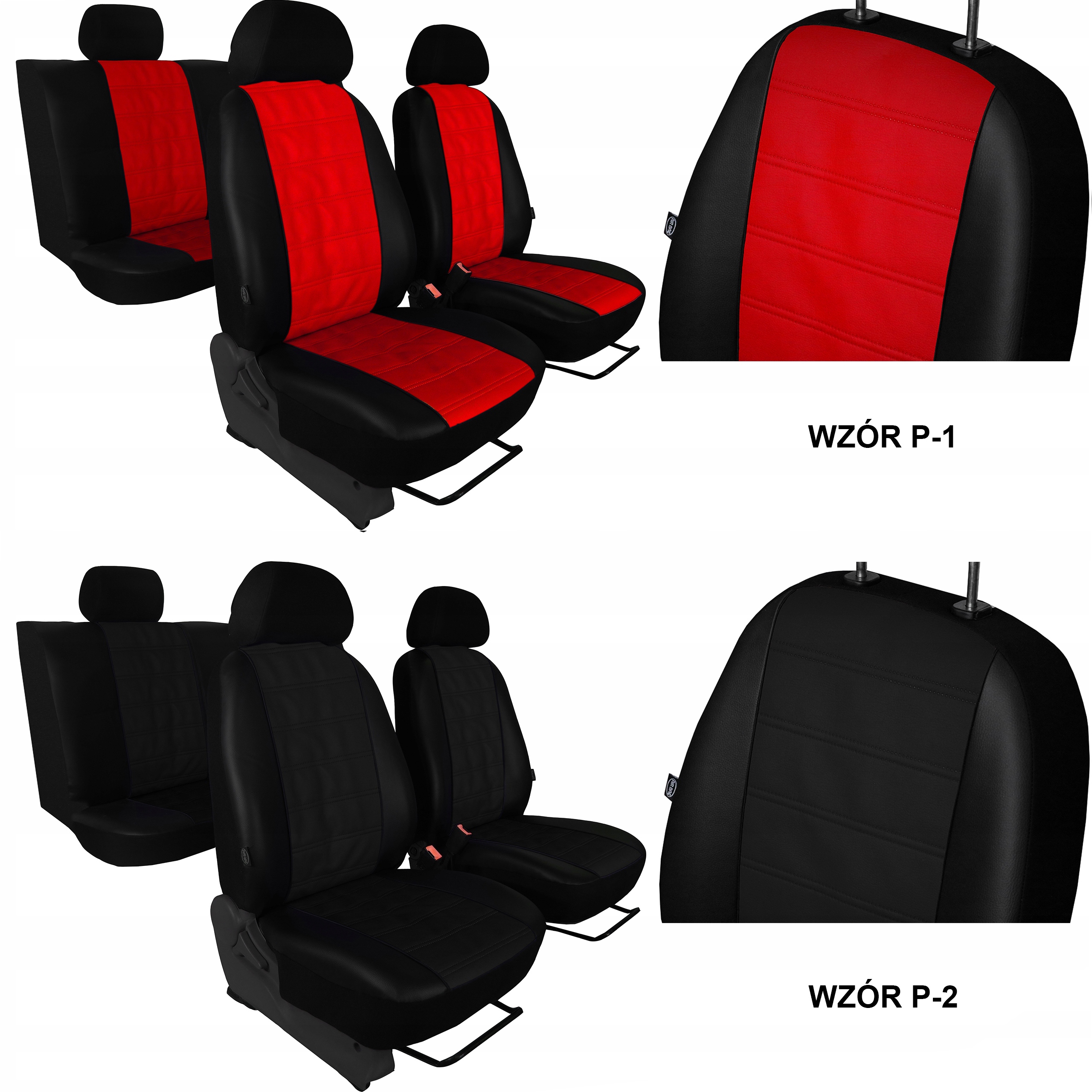 SKÓRA TŁOCZONA POKROWCE MIAROWE VOLVO S40 I Model Forced