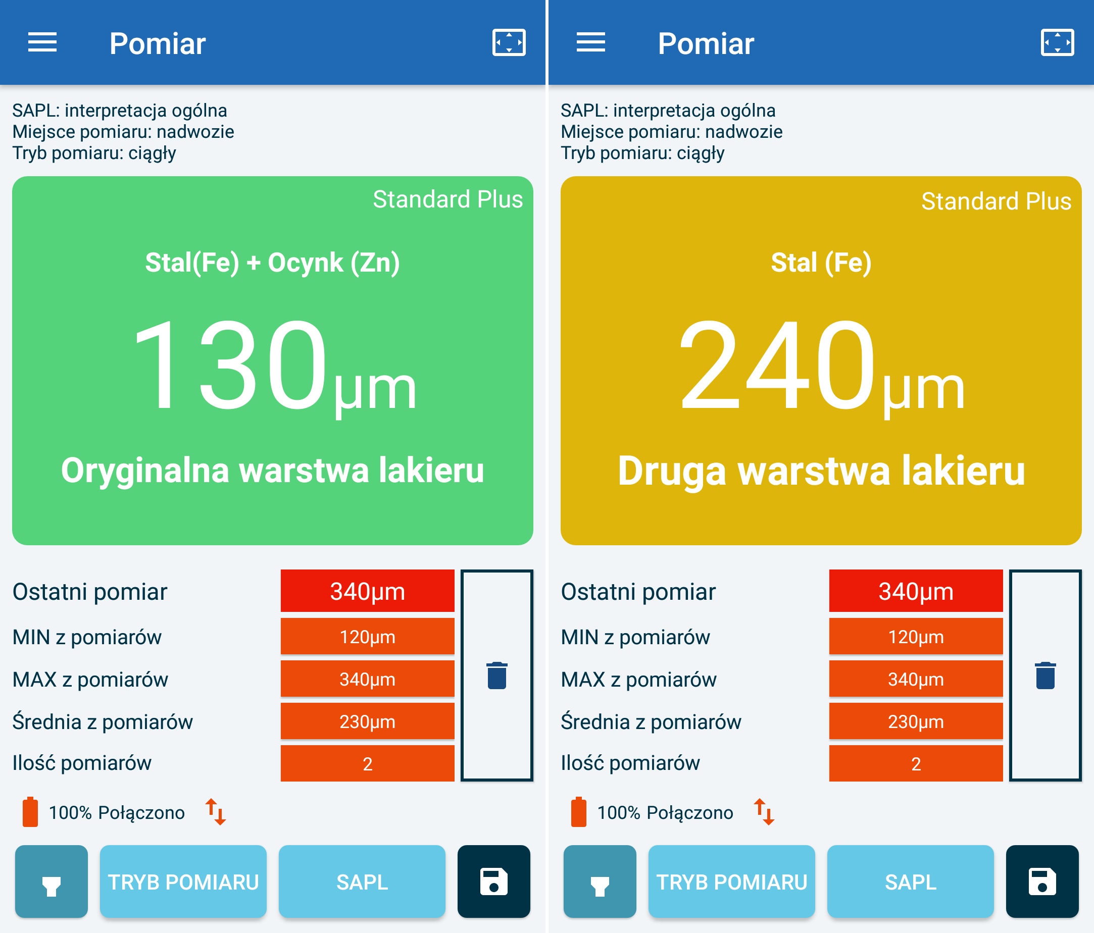 Miernik lakieru NexPTG Standard PLUS sonda kulkowa Producent code NexPTG Standard Plus