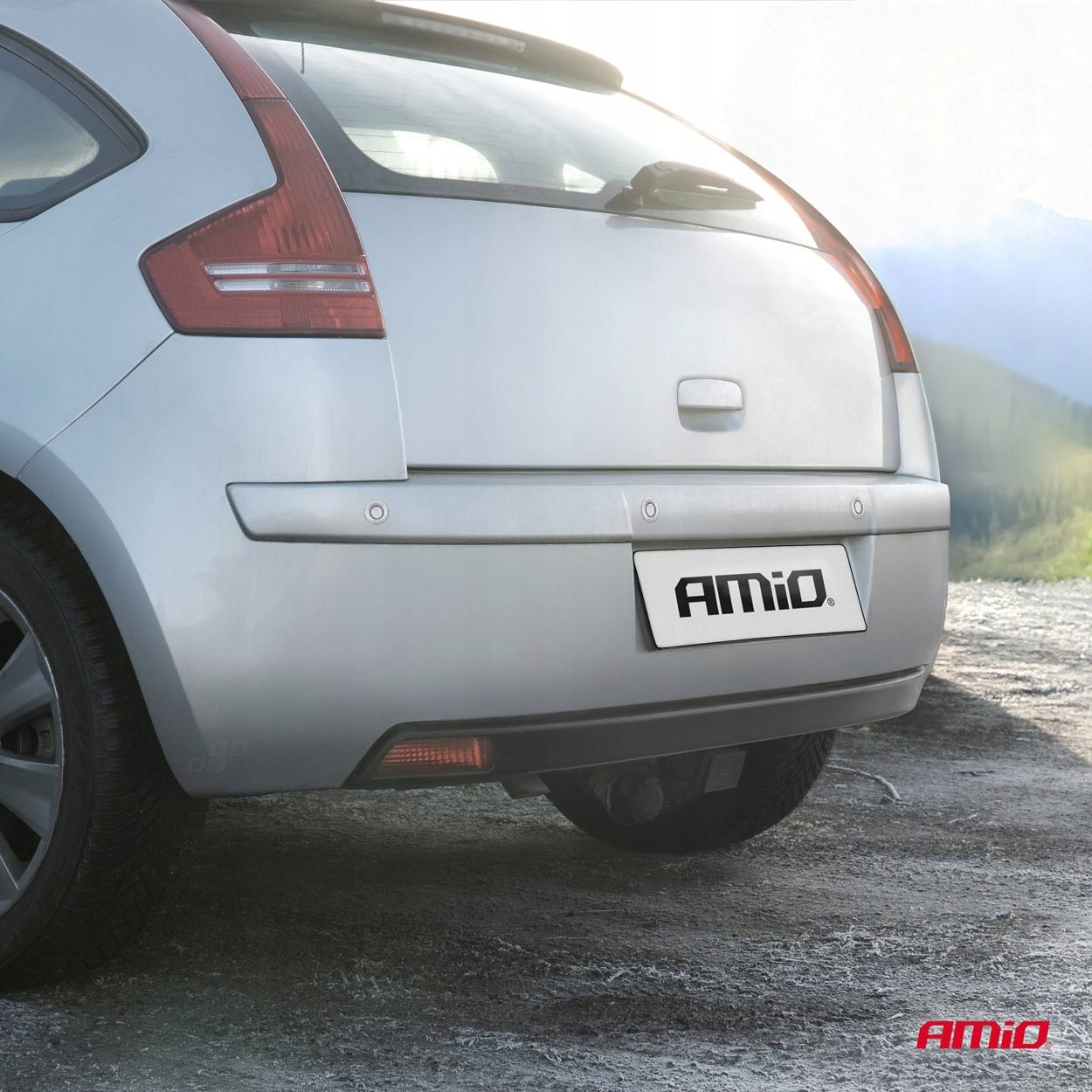 CZUJNIKI PARKOWANIA SREBRNE PRZÓD TYŁ COFANIA AMiO EAN (GTIN) 5903293015971