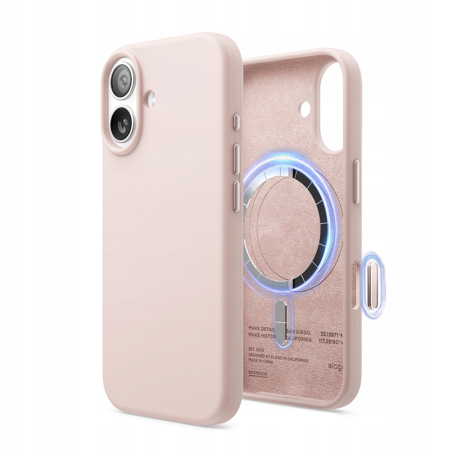 Silikonové Pouzdro Elago pro iPhone 17 světle Pink s MagSafe