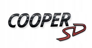 Emblemat tylny BLACK Cooper SD Mini Oryginał
