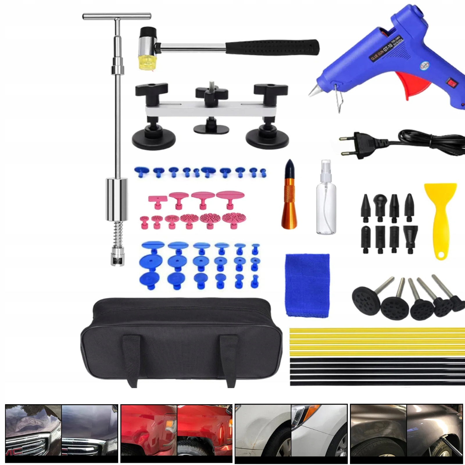 Pdr Sada Nástrojů Pro Odstraňování Promáčklin Pro Vytahování Promáčklin 70 Ks Velká XXL