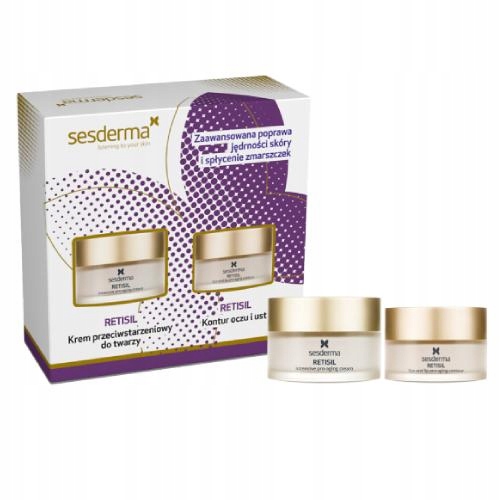 Sesderma Zestaw Retisil,Krem do twarzy, 50 ml Kontur oczu i ust, 30 ml