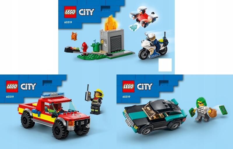 

Lego Instrukcja 60319 Fire Rescue Police Chase