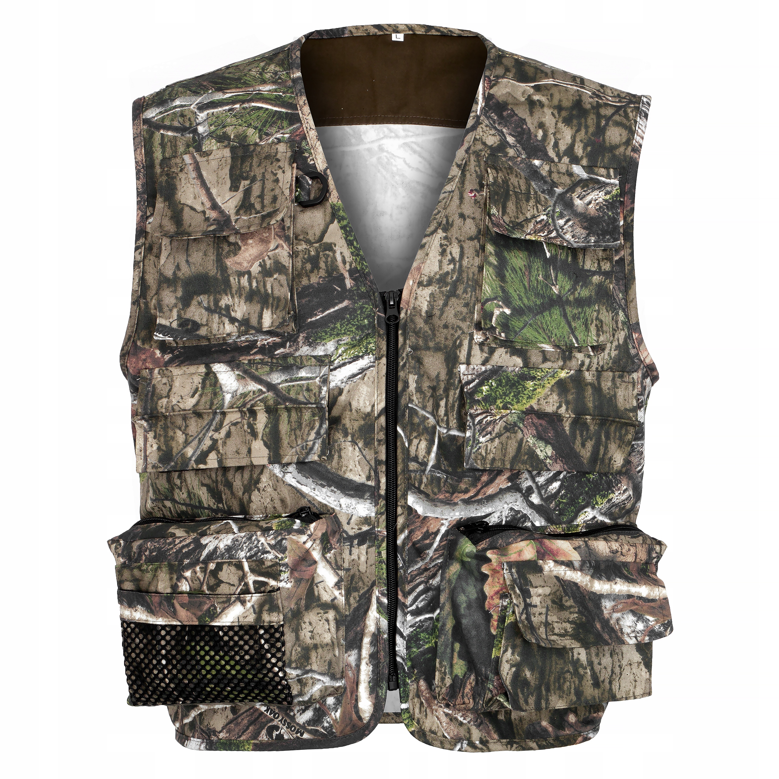 Kamizelka myśliwska,wędkarska kamuflaż bawełna 4XL