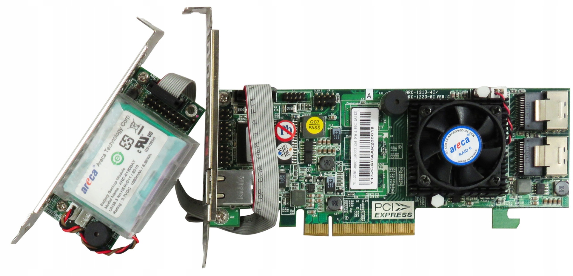 Areca ARC-1223-8i Sas Raid PCIe x8 Bbu