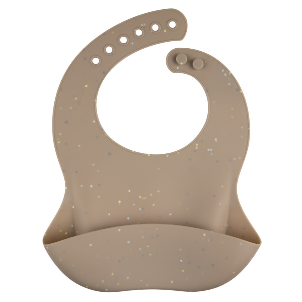 CANPOL ŚLINIAK SILIKONOWY WODOODPORNY Z KIESZONKĄ