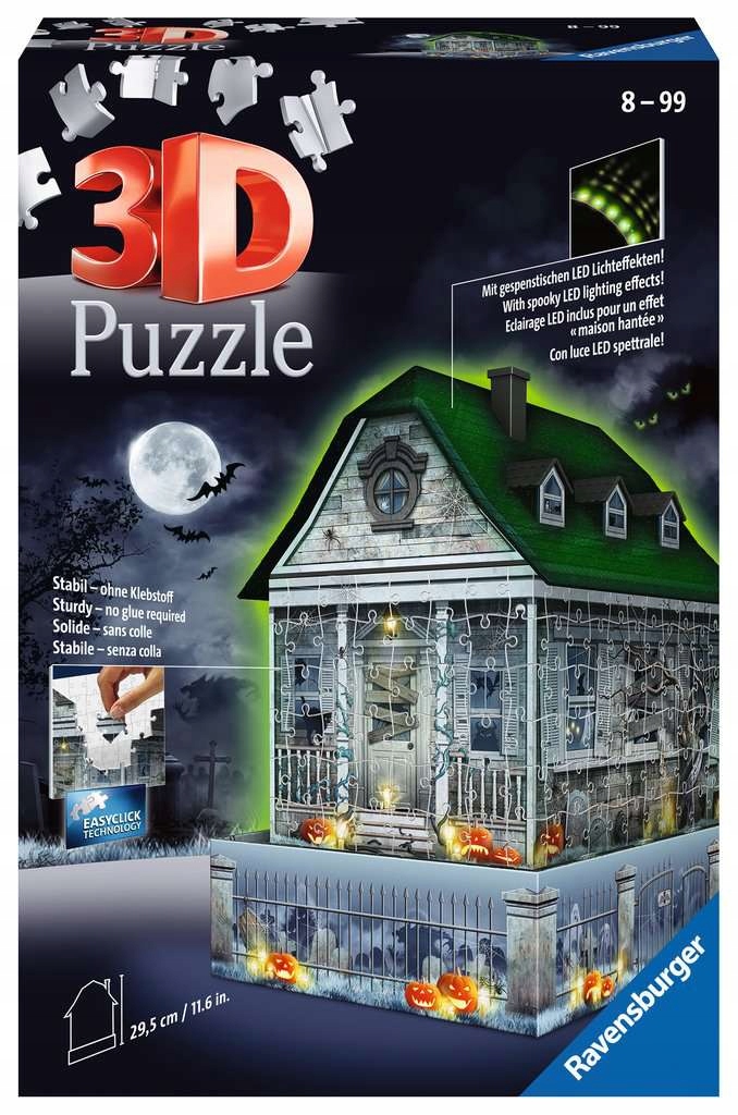 

Ravensburger Puzzle 3D Świecący Nawiedzony Dom 216