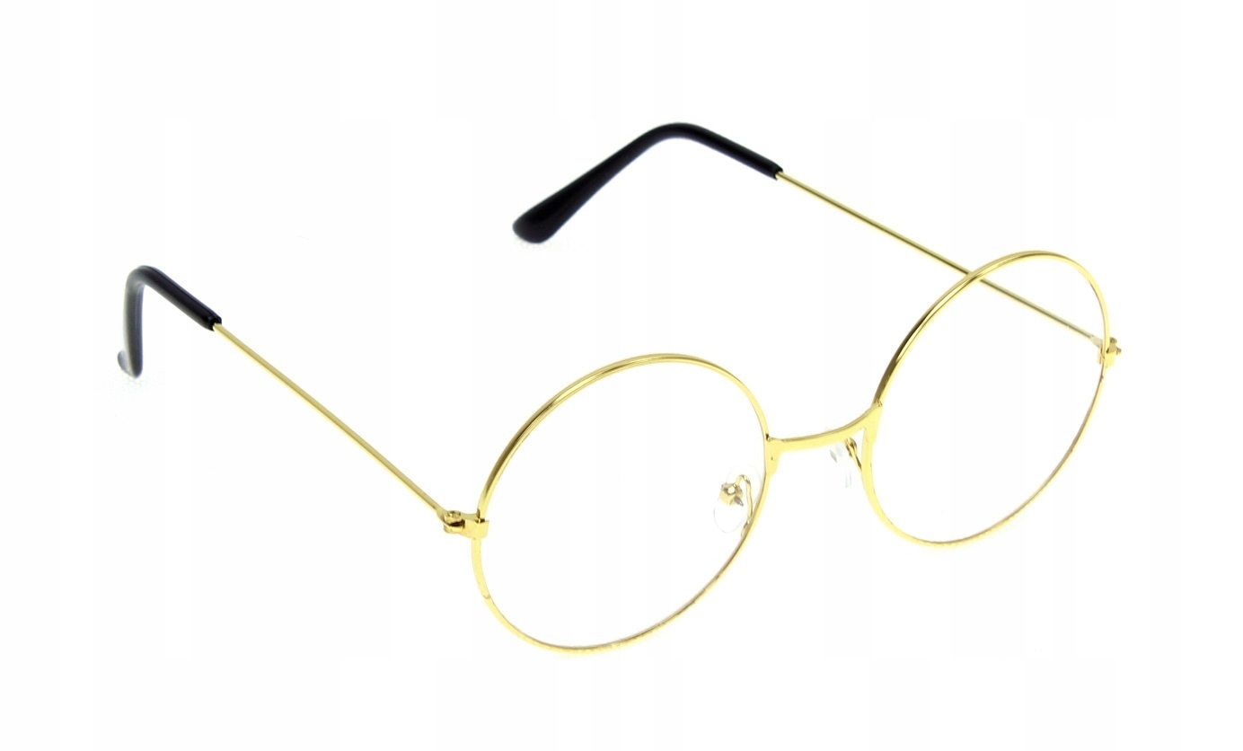 Okulary Okrągłe Lenonki Zerówki Przeciwsłoneczne