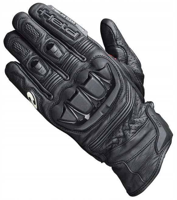 Held Misawa Čierna Kožené Motocyklové Rukavice Čierne Pánske