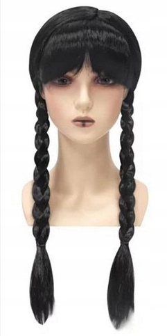 PERUKA WŁOSY WEDNESDAY ADDAMS