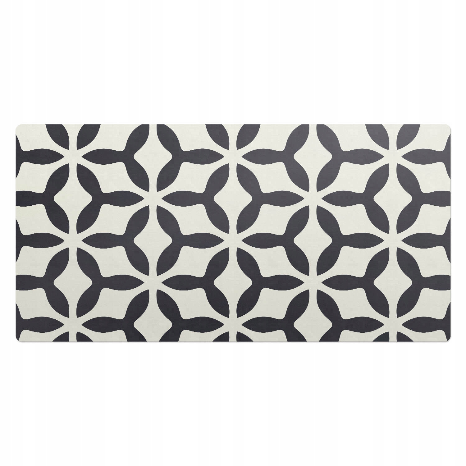 Moderní podložka na pracovní desku do pracovny Geometrie v květinovém stylu 100 x 50 cm