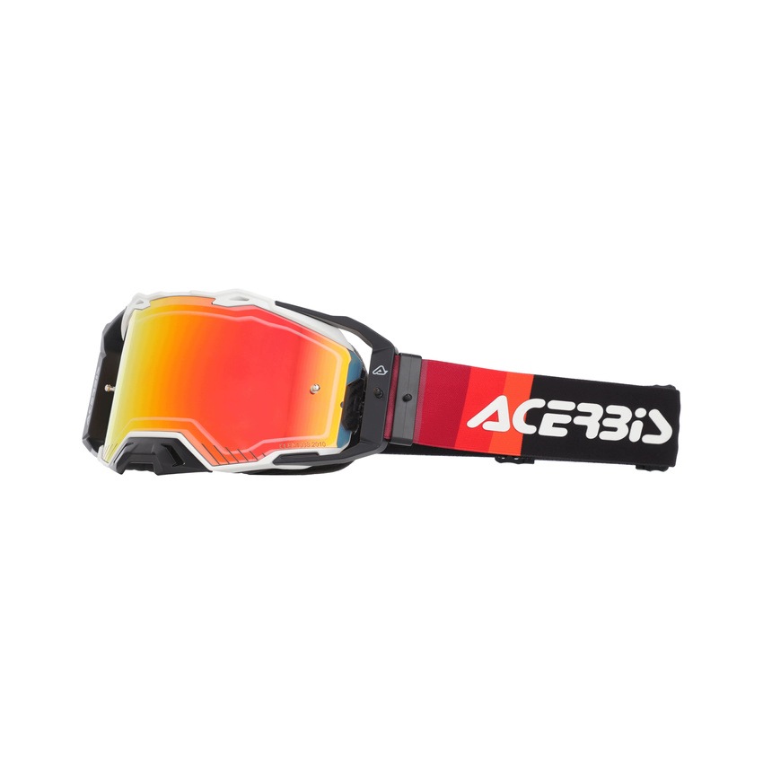 Acerbis okuliare motocyklové okuliare Vulcan bielo-čierne cross enduro