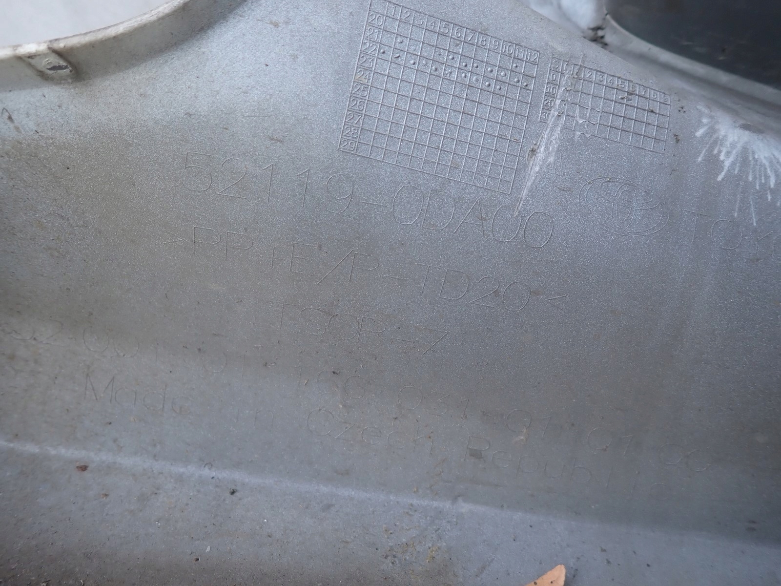 bumper front front TOYOTA YARIS 4 IV P21 2020- 52119-0DA00