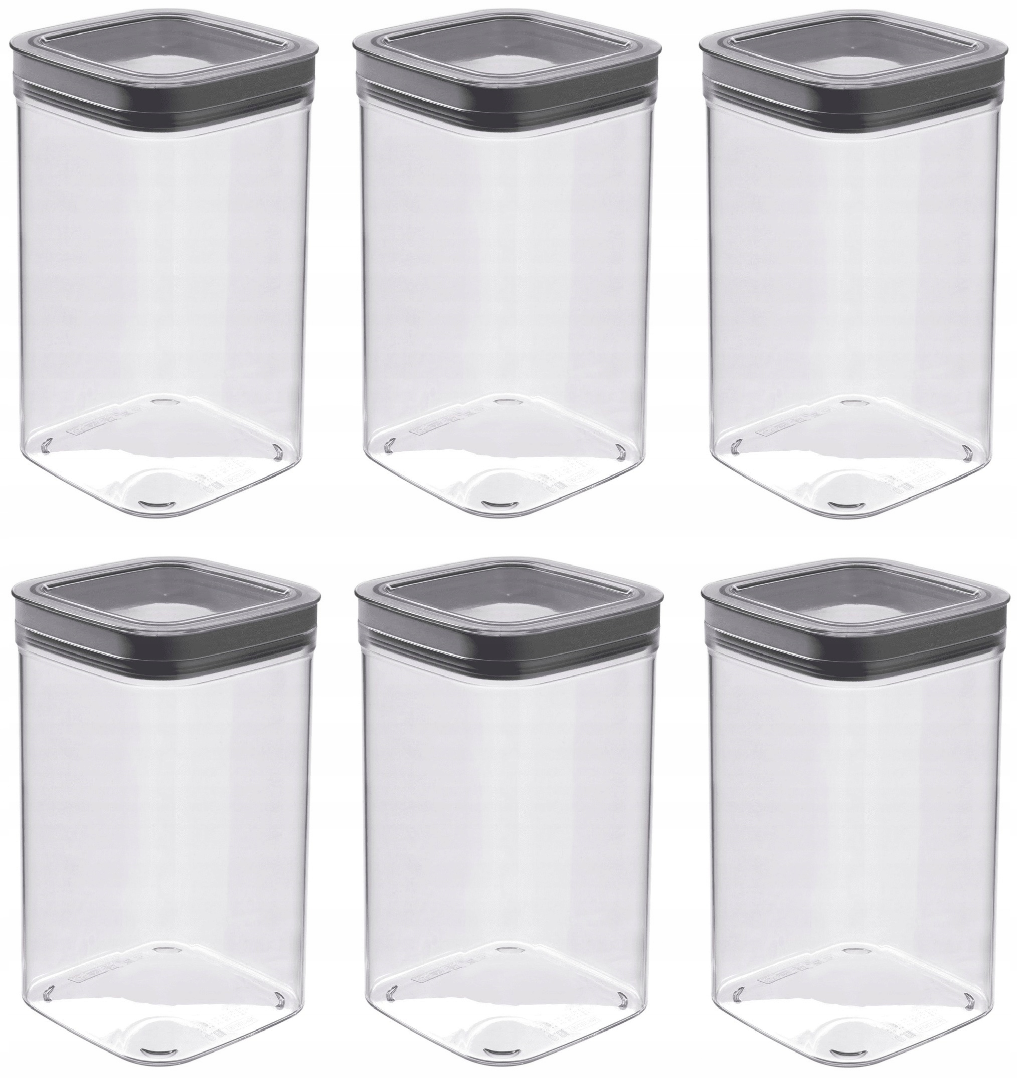 

6x Pojemnik Na Żywność Sypkie Płatki Makaron 1,8L