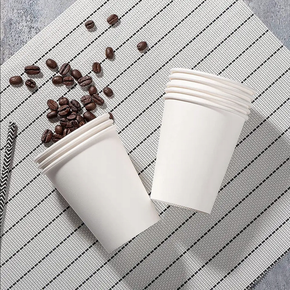 KUBKI PAPIEROWE DO KAWY JEDNORAZOWE 250ml BIAŁE EKOLOGICZNE NIE PRZECIEKAJĄ Pojemność naczynia 250 ml