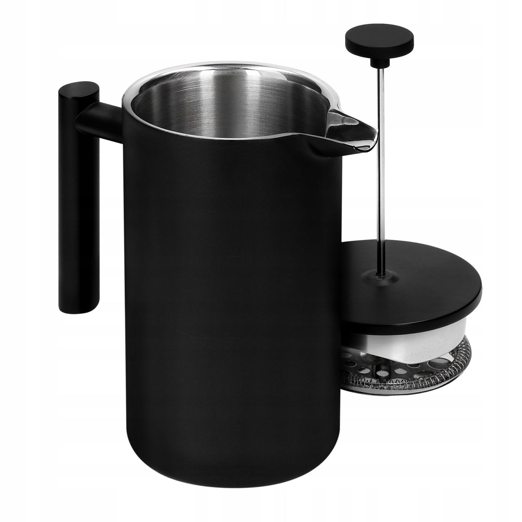 Czarny Zaparzacz do kawy herbaty duży dzbanek Homla Blanche 1L Materiał stal